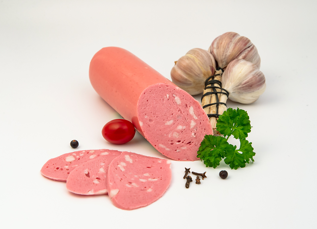 Wurst Lübitelskaja Brühwurst ca. 350g Feinzerkleinert mit Speckeinlage
