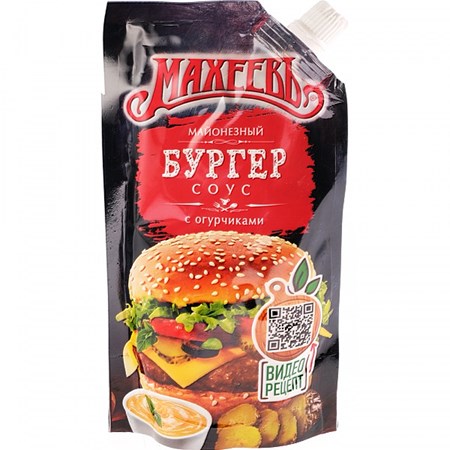 200g Maheev Mayonnaisesoße für Burger mit Gurken // Майонезный соус Бургер с огурчиками