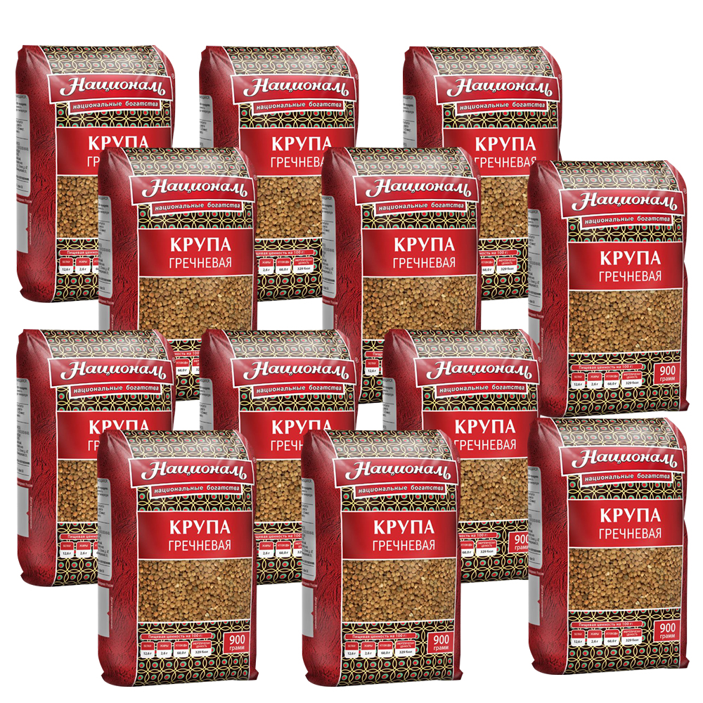 12_national_buchwezen_900g 12er Pack NOTVORRAT Buchweizen 12X900g KASZA GRYCZANA ГРЕЧНЕВАЯ КРУПА ЯДРИЦА ПЕРВЫЙ СОРТ.