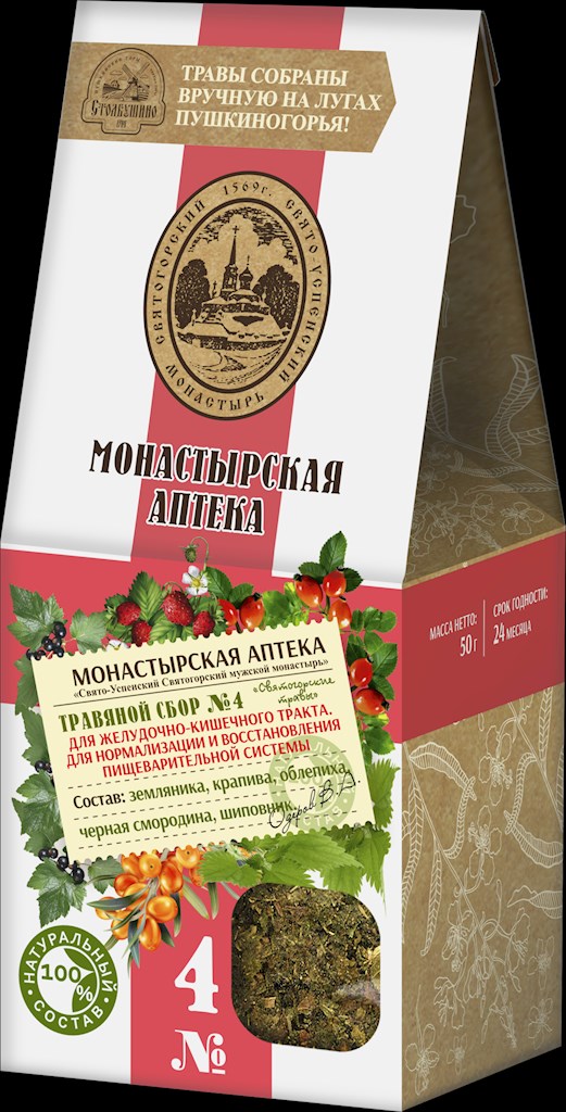 50g Stolbushino Aufgussgetränk Kräutersammlung No 4 // Травяной Сбор номер 4