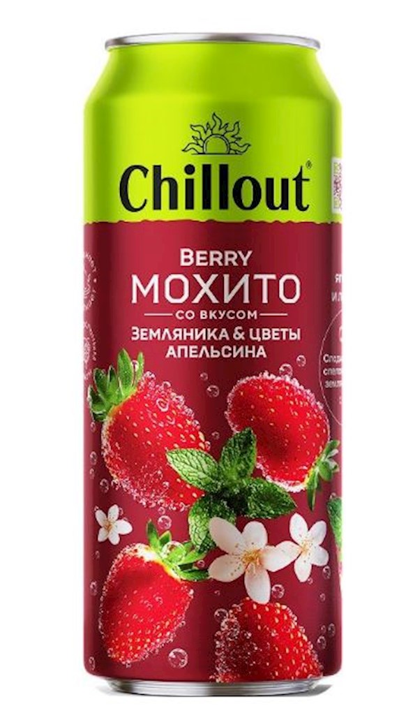 0,45l Chillout Moxito Erdbeere-Orangenblüten // Мохито Земляника-Цветы апельсина