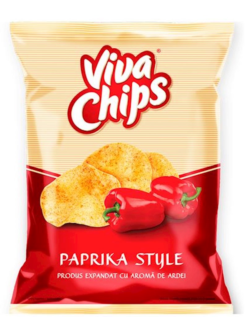 100g (RO) Viva Chips Kartoffelchips mit Paprika // Чипсы с паприкой   100g (RO) Viva Chips Kartoffelchips mit Paprika // Чипсы с паприкой