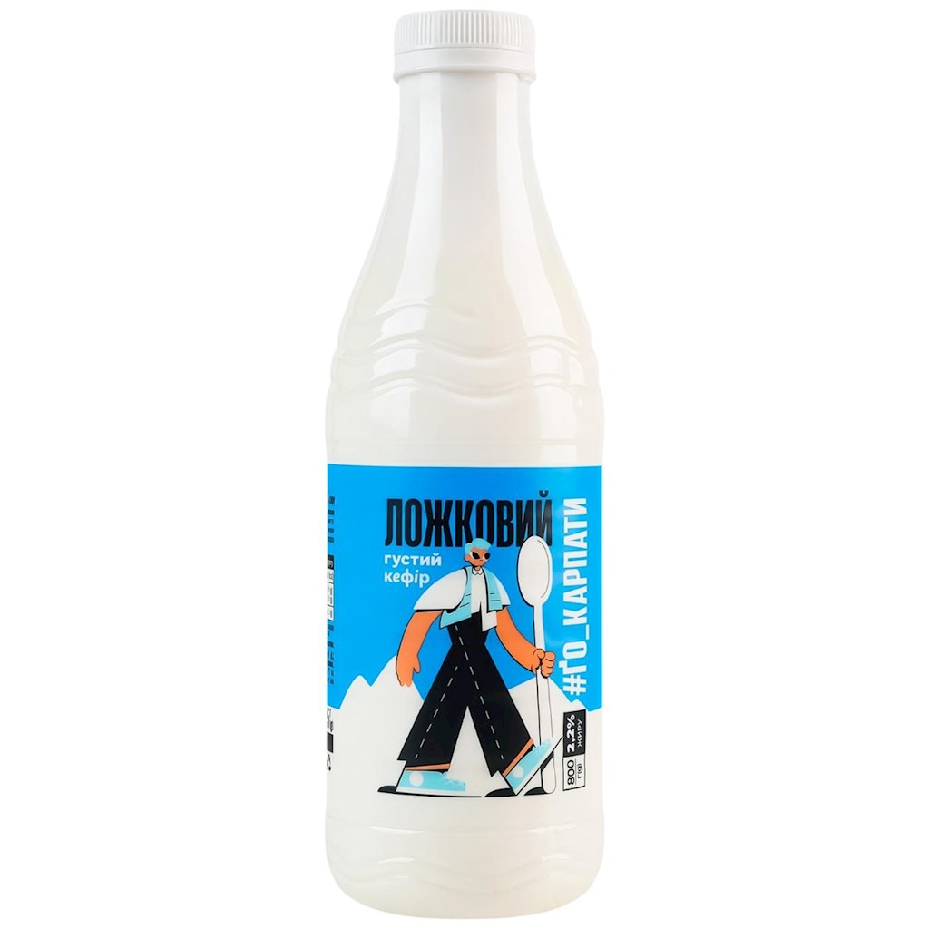 800ml GoKarpaty Löffel-Kefir 2,2 % // ҐоКарпати Кефір Ложковий 2,2%