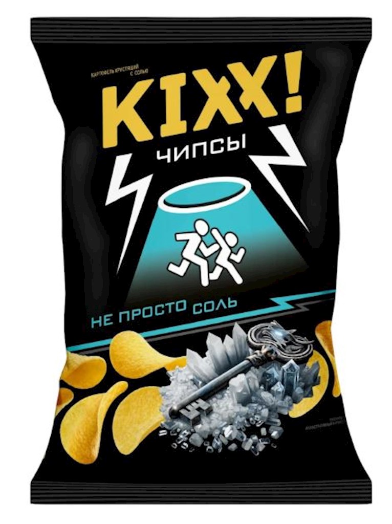 50g KIXX! Kartoffelchips mit Salz  // Чипсы картофель с солью