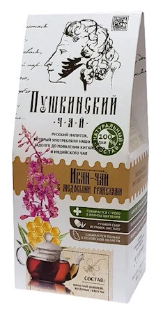 30g Stolbushino Ivan-Chai "Puschkinsky" mit Honiggranulat // Иван-Чай "Пушкинский" с медовыми гранулами  30g Stolbushino Ivan-Chai "Puschkinsky" mit Honiggranulat // Иван-Чай "Пушкинский" с медовыми гранулами