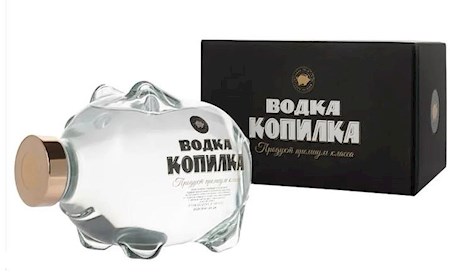 0,7L Wodka Premium Sparschwein alc. 40° // Vodka Premium Поросенок с водкой алк. 40°