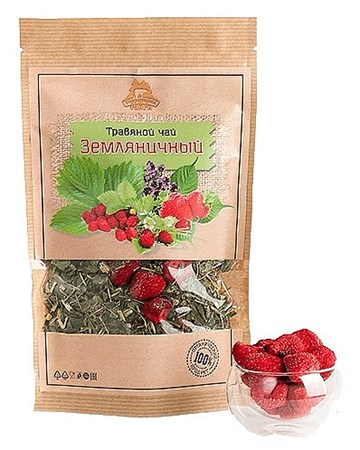 50g Territorija Taigi Aufgussgetränk mit Walderdbeeren // Травяной Чай с Земляникой