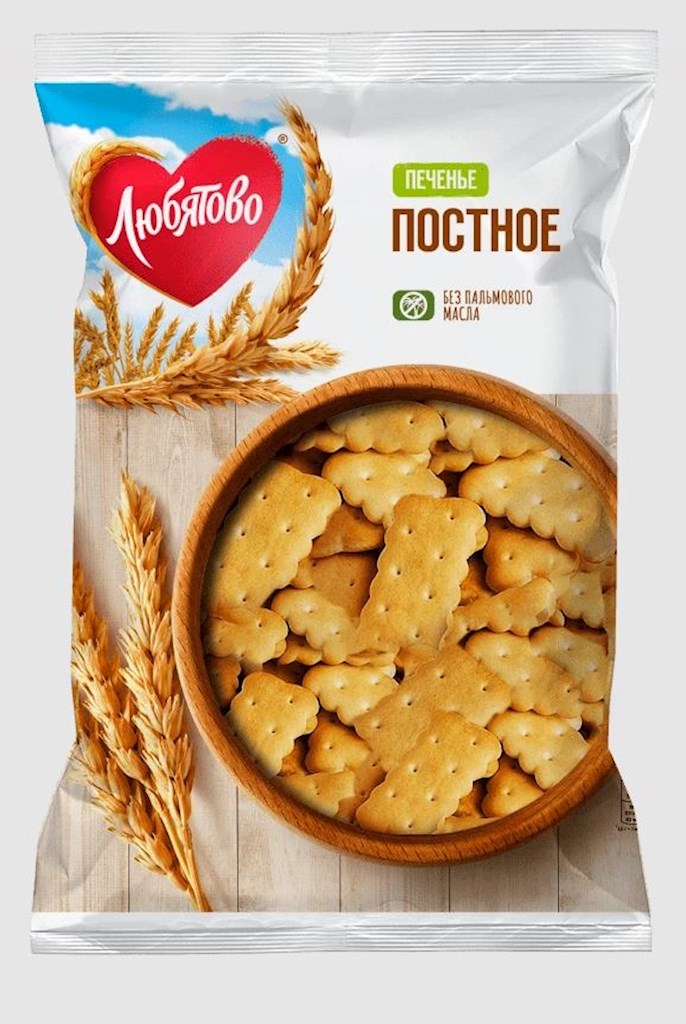 300g Lyubyatovo Kekse "Postnie" // Печенье затяжное Постное 