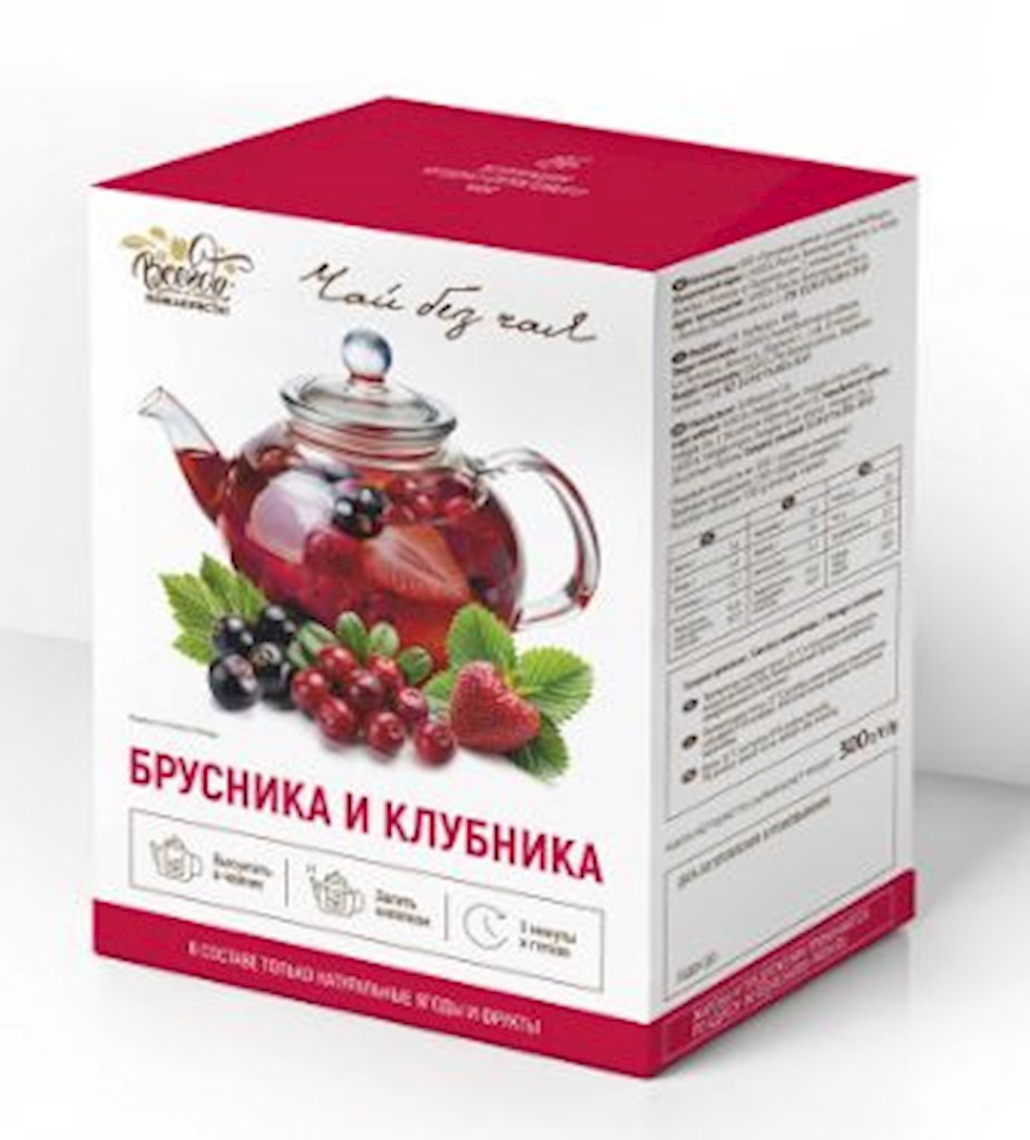 300g Immer Gerne!  Früchtemischung Preiselbeer-Erdbeer-Tee  // Чай без чая " Брусника и клубника" 