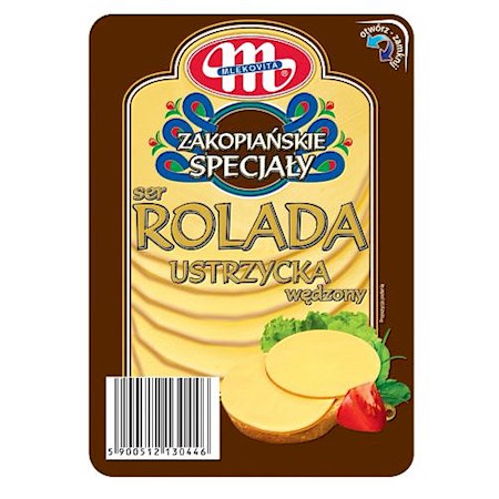 150g Mlekovita  Käse Rolada Ustrzycka Scheiben //  Сыр Ролада устрицкая нарезка