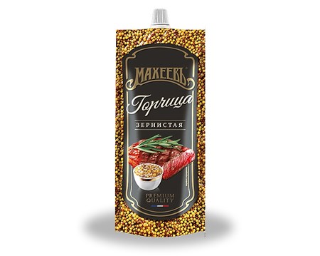 140g Maheev Senf körniger  DP // Махеев Горчица зернистая в дой-паке