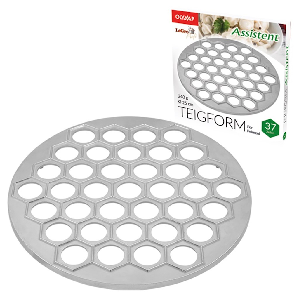 Teigform Assistent  für 37 Teigtaschen 1st // Пельменница "Assistent"; Ø 25 см