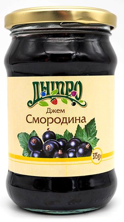 395g Dnipro Johannisbeeremarmelade // Варенье из черной смородины