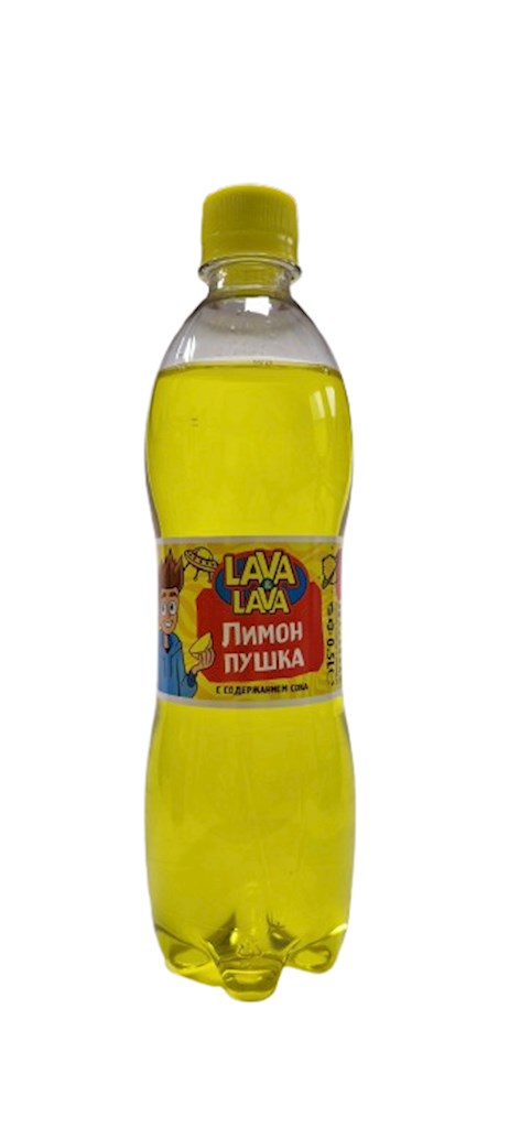 0,5l Lava Lava Erfrischungsgetränk  "Lemon Puschka" // Безалкогольный Напиток Лимон пушка