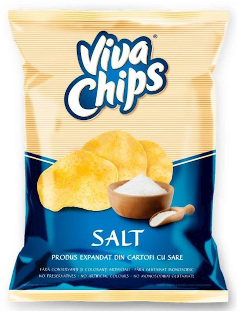 100g (RO) Viva Chips Kartoffelchips mit Salz // Чипсы с солью 100g (RO) Viva Chips Kartoffelchips mit Salz // Чипсы с солью