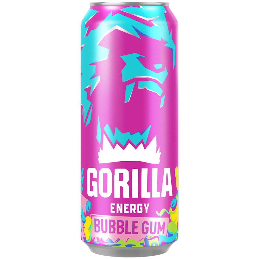450ml GORILLA Energy Drink Bubble Gum // HELL Энергетический напиток Баббл Гам 450ml GORILLA Energy Drink Bubble Gum // HELL Энергетический напиток Баббл Гам