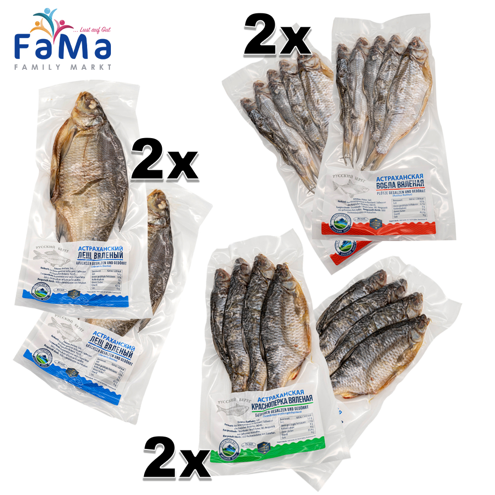 1.8kg Fischsnack gesalzen gedörrt aus dem Wolga-Gebiet