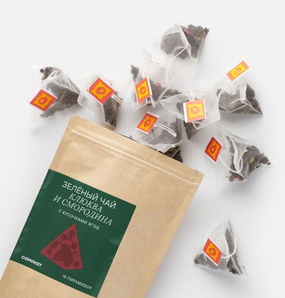30g Samokat Grüner Tee Moosbeere und Johannisbeere // Зеленый чай с Клюквой и Смородиной