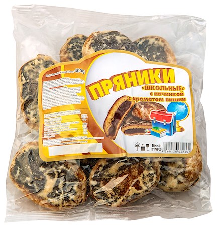 400g Prjaniki Schkolnie mit Füllung // Пряники Школьные 