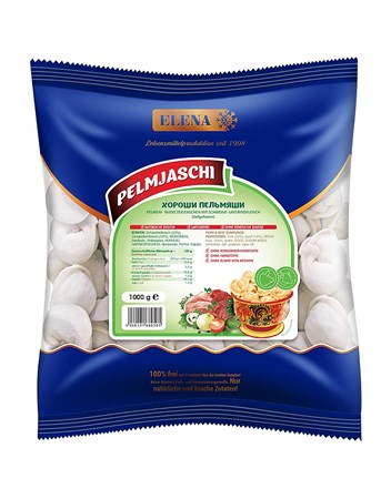 1kg Elena Pelmeni Pelmjaschi mit Schweine- & Rindfleisch // Пельмени Pelmjaschi из свинины и говядины