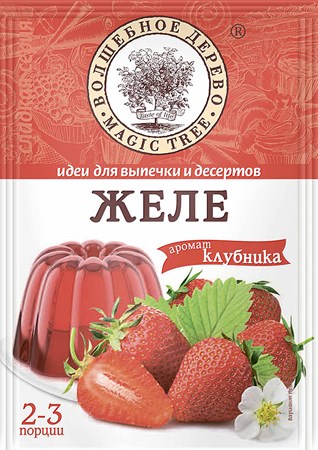 50g W.D. Gelee mit Erdbeergeschmack // Желе аромат Клубника 