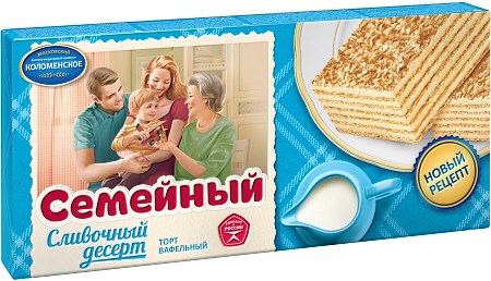 16667_30032023172500i7NJfKk67VOSO 230g Waffeltorte Semeyniy mit Sahnegeschmack // Торт вафельный Семейный «Сливочный десерт»