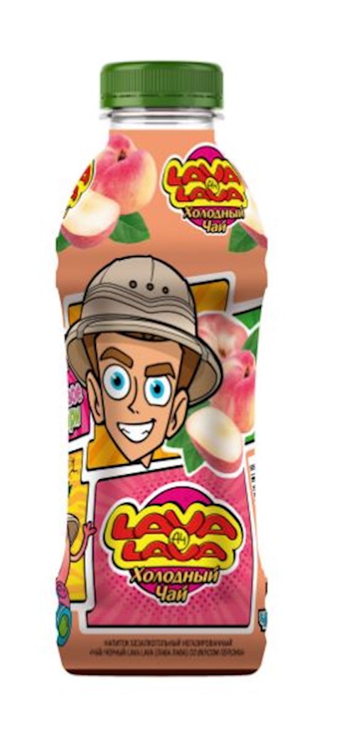 0,5l Lava Lava Schwarzer Eistee mit Pfirsichgeschmack // Черный холодный чай со вкусом персика 0,5l Lava Lava Schwarzer Eistee mit Pfirsichgeschmack // Черный холодный чай со вкусом персика