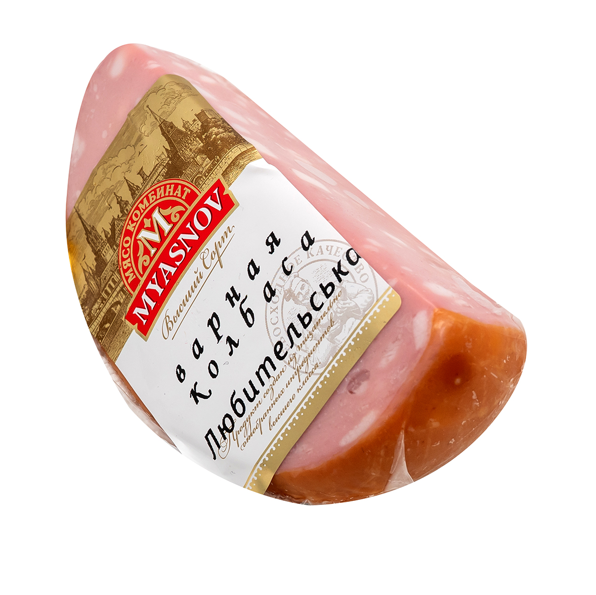 MYASNOV Brühwurst Lübitelska ca.400g // Колбаса Любительська 