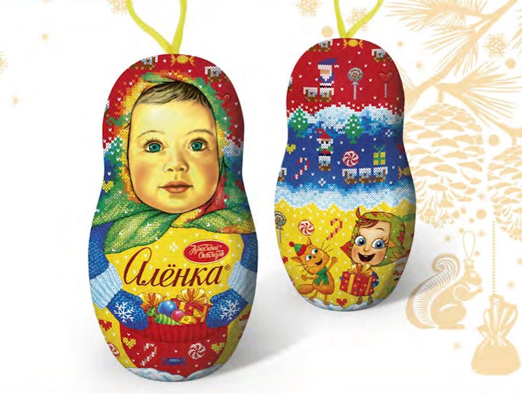 300g OK Neujahrsgeschenk Alenka "Matreschka“/ ОК Набор кондитерский подарочный Аленка Матрешка