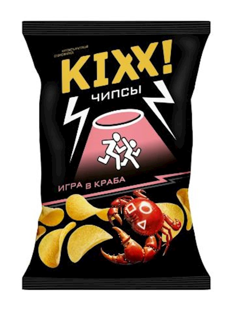 50g KIXX! Kartoffelchips mit Krabbengeschmack   // Чипсы картофель со вкусом краба