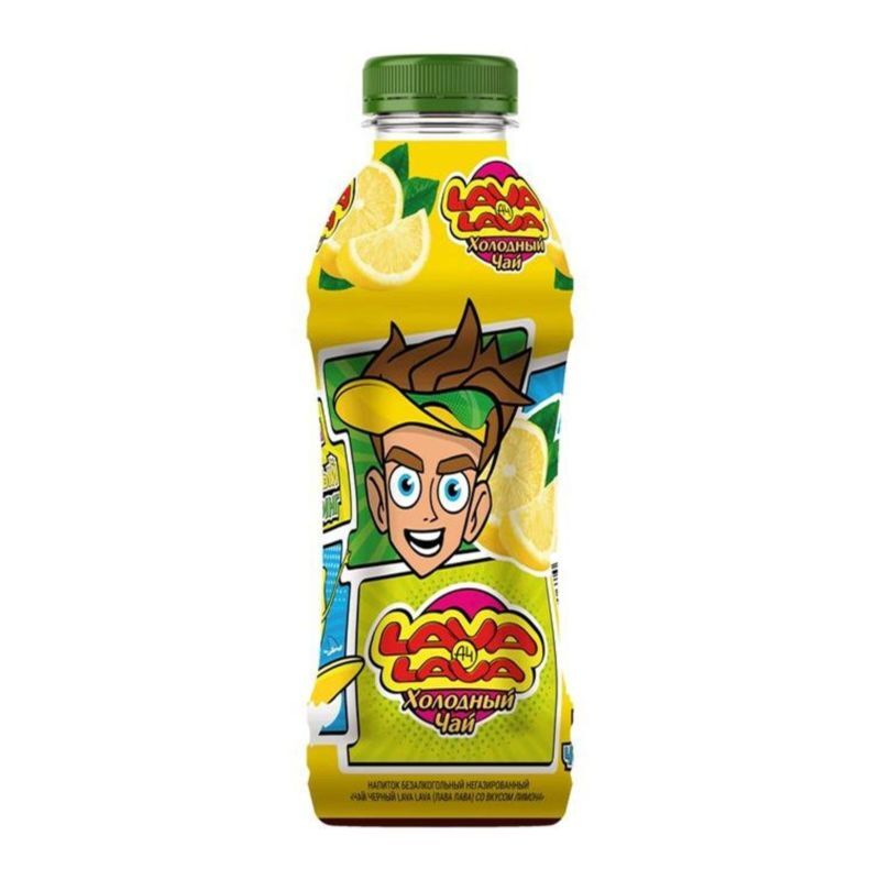 0,5l Lava Lava Schwarzer Eistee mit Zitronengeschmack  // Черный холодный чай со вкусом лимона   0,5l Lava Lava Schwarzer Eistee mit Zitronengeschmack  // Черный холодный чай со вкусом лимона