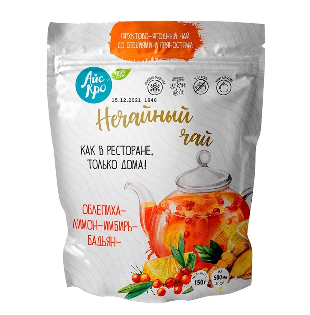 150g ICECRO Sanddorntee mit Zitrone, Ingwer und Sternanis // Чай с облепихой, лимоном, имбирем и бадьяном  150g ICECRO Sanddorntee mit Zitrone, Ingwer und Sternanis // Чай с облепихой, лимоном, имбирем и бадьяном