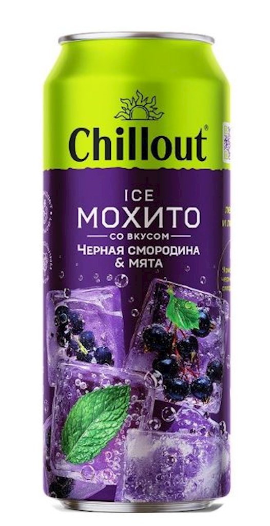 0,45l Chillout Moxito Schwarze Johannisbeere-Minze // Мохито Черная смородина-Мята