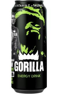 450ml GORILLA Energy Drink Classic // HELL Энергетический напиток классический   450ml GORILLA Energy Drink Classic // HELL Энергетический напиток классический