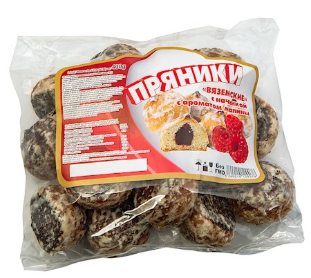 400g Prjaniki mit Himbeerefüllung // Пряники с малиновой начинкой  