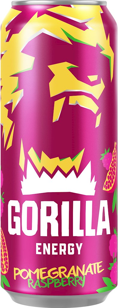 450ml GORILLA Energy Drink Pomegranate Raspberry // HELL Энергетический напиток Гранат-Малина  450ml GORILLA Energy Drink Pomegranate Raspberry // HELL Энергетический напиток Гранат-Малина