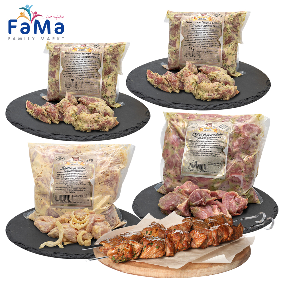 6kg Schaschlik Mix ohne Schweinefleisch - Vorteilsset // Микс шашлыка без свинины 6kg Schaschlik Mix ohne Schweinefleisch - Vorteilsset // Микс шашлыка без свинины