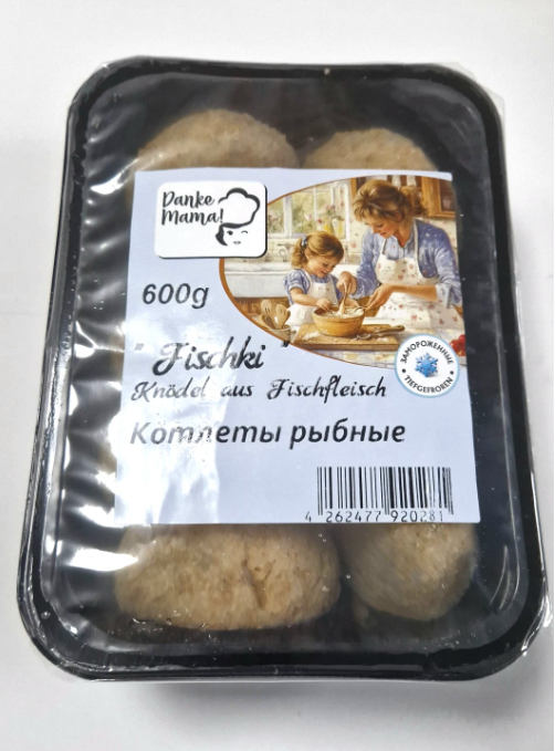 600g Spasibo Mama Fischfrikadellen // Котлеты рыбные