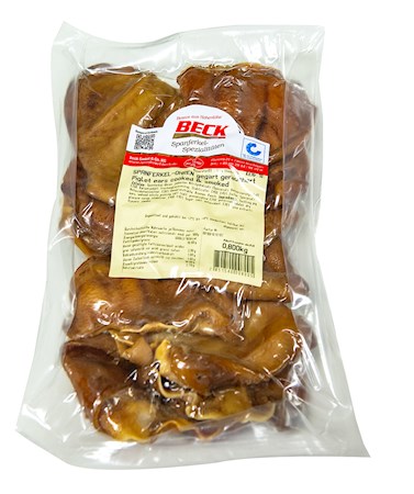 Beck Schweine Ohren geräuchert, gegart ca 1lg/ Копченые свиные ушки ca 1kg 