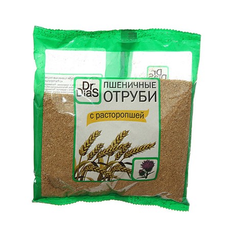 200g Dr Dias Weizenkleie mit Mariendistel // Отруби пшеничные с расторопшей