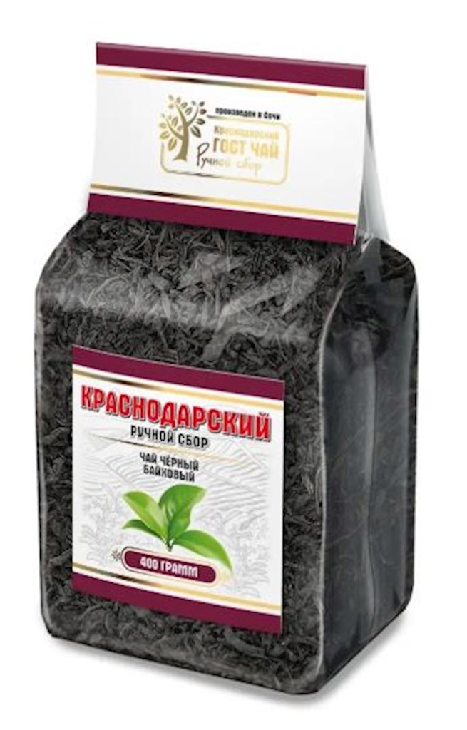 400g KrasnodarGostTee Schwarzer Tee „Bayhovyj“ // Черный чай «Байховый» 
