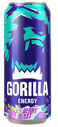 450ml GORILLA Energy Drink Berry Blast  // HELL Энергетический напиток вкус ягод 