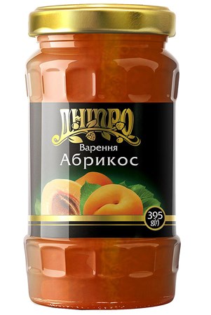 395g Dnipro Aprikosenmarmelade // Варенье Абрикосовое