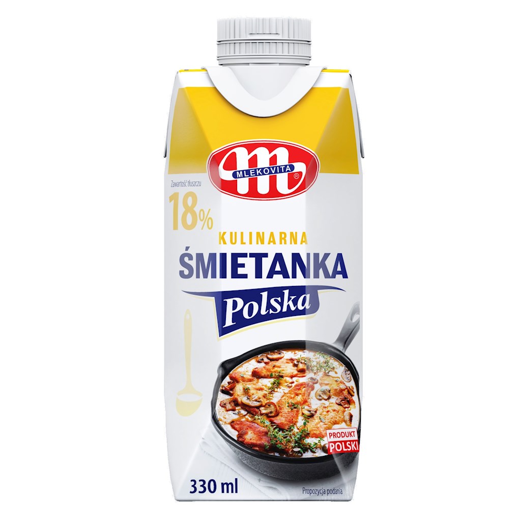 330g Mlekovita Süsse Sahne UHT 18% // Сливки 18%  жирности 