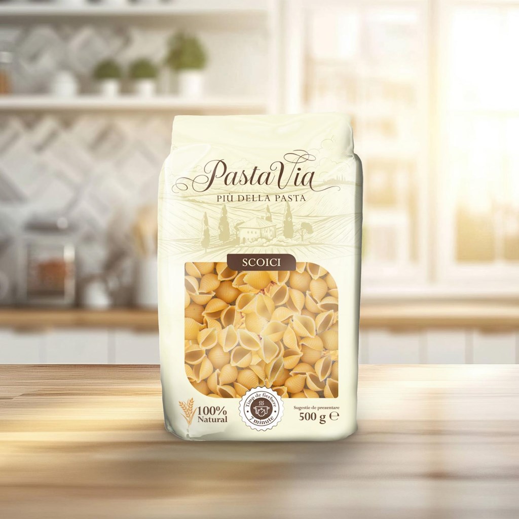 500g (RO) Pasta Via Nudel Scoici Mini Muscheln // Макаронное изделие Конкилье 500g (RO) Pasta Via Nudel Scoici Mini Muscheln // Макаронное изделие Конкилье