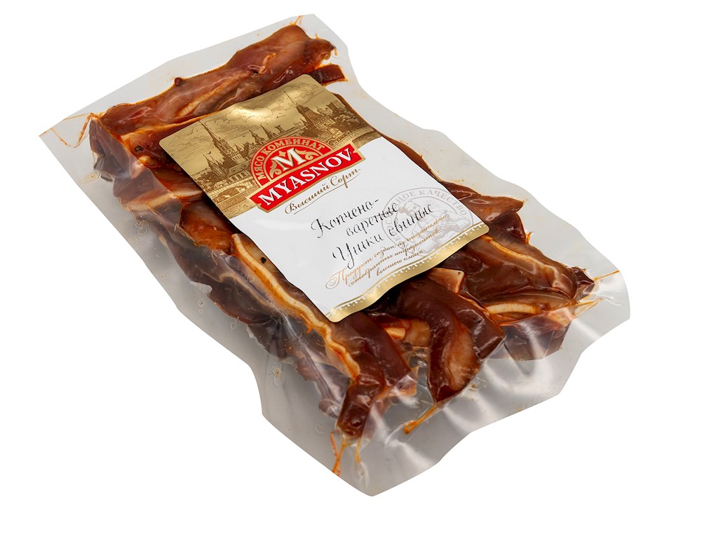 MYASNOV geräucherte Ohren, geschnitten ca.300g // свиные Уши варено-копченые, нарезанные
